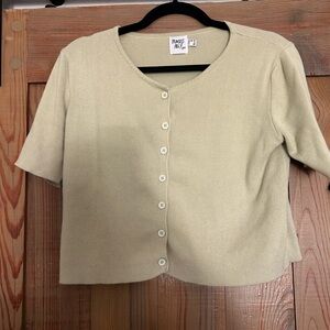 Princess Poly pale green cardigan
